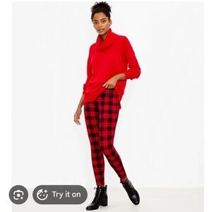 LOFT buffalo plaid leggings